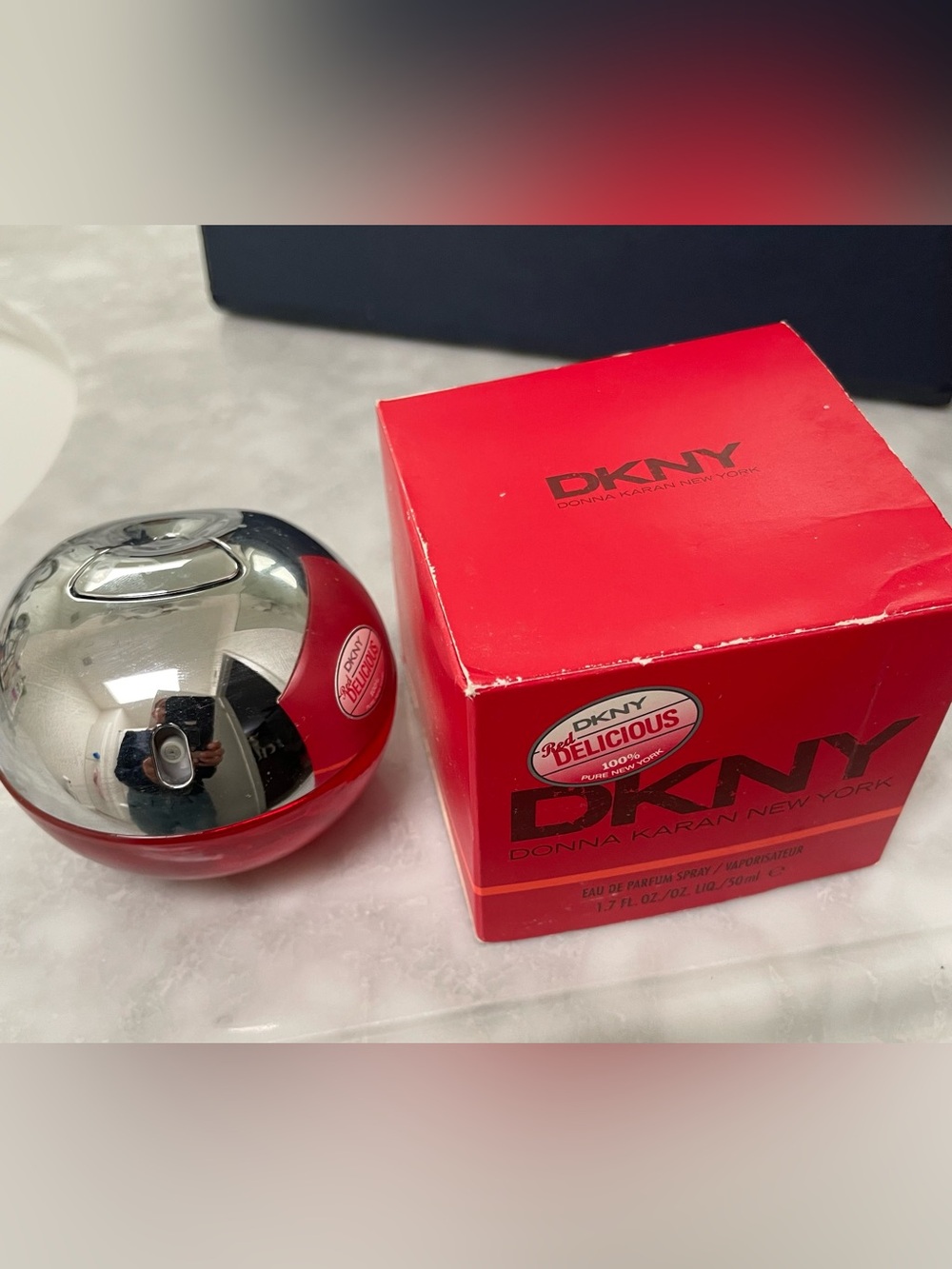 DKNY Red Delicious Eau de Parfum - Red and Silver Bottle with Red Box